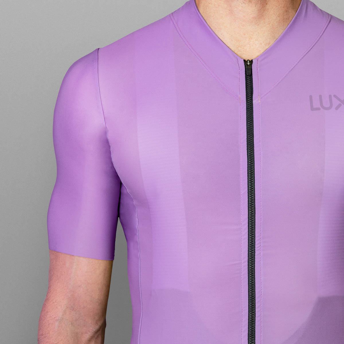 violet men's cycling jersey made by Luxa in Europe (EU)